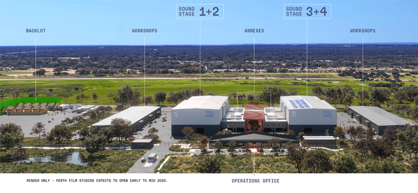 Artists impression of Perth Film Studios