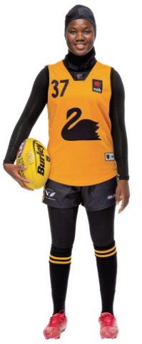 Multicultural Female Uniform Guidelines football (Australia Rules Football) option c