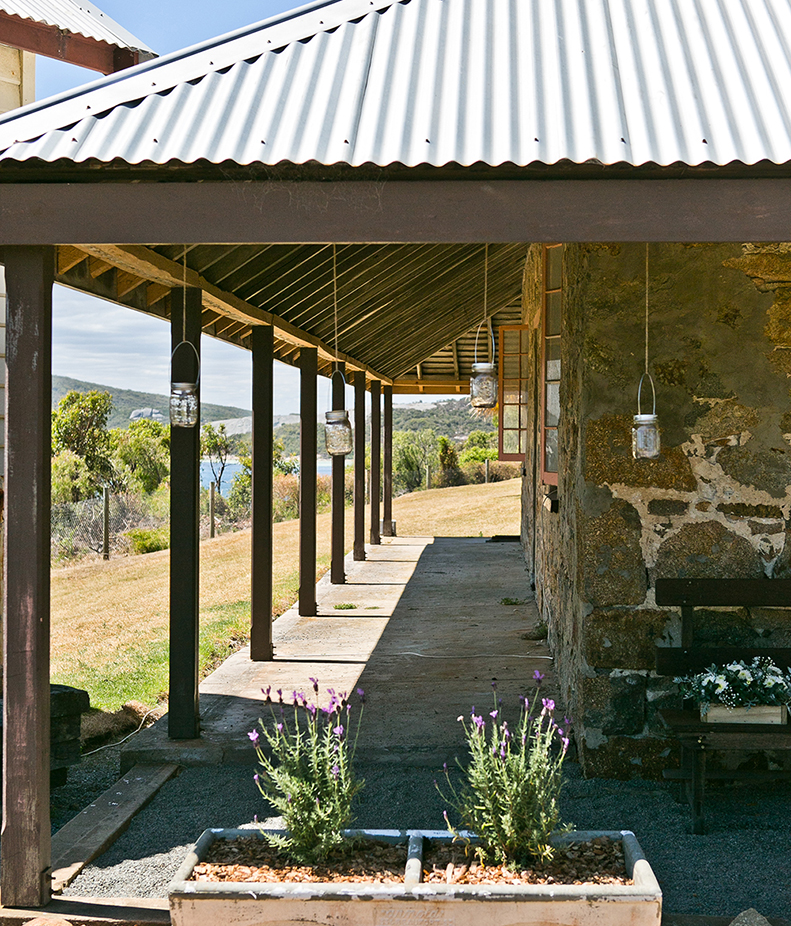 Dining room from the outside showing the grassed area