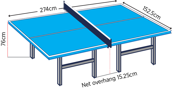 table-tennis table tennis dimensions